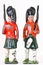 Toy soldiers - Vintage foot guards with rifles