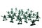 Toy soldiers on white