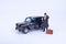 toy of taxi isolated with figure