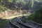 Toy Train Railway track in the forest in Kanpur Zoo