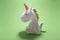 Toy unicorn funny figurine isolated chromakey mockup copyspace