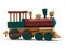 Toy Wooden Train Engine