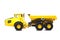 Toy yellow dumper truck