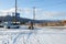 Toya Lake, Hokkaido Japan - November 17, 2019: The tourist pedestrians walk in Lake Toya, Toya National Park