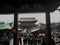 Toyo, Japan - 3 March 2019 ,It is the most famous temple in Tokyo. In the Asakusa area With a large red lamp symbol at the