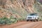 Toyota 4runner SUV on a desert trail