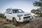 Toyota 4Runner SUV on a rocky trail