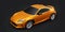 Toyota GR 86 2022. Compact sports coupe. 3d render