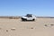 Toyota safari jeep four wheel driving, south Namibia