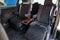 Toyota Vellfire japanese luxury minivan car interior view with seven passenger seats and rear captain chairs