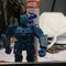 Toys macro robot blue office desk table smartphone work