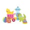 Toys object for small kids to play cartoon duck robot dinosaur bunny ball rattle drum and bear