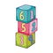 Toys pile cube blocks building cartoon