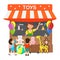 Toys Store, Gift Shop Flat Vector Illustration