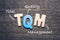 TQM Wood Letters Acronym