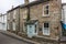 Tr Traditional quaint house in a street in a fishing village ,Cornwall, England