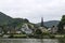 Traben-Trarbach on the Moselle surrounded by forests and vast vineyards.