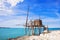 Trabucco in the National Park of Gargano, Vieste, Puglia