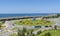 Trabzon / Turkey - August 08 2019: Panoramic Trabzon city view with black sea and highway
