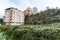 Trabzon, Turkey. Residential houses and tea plantations on a daytime