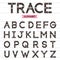 Trace alphabet uppercase letters.
