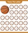 Trace the letter. Tracing letter alphabet with Basketball. Educational children game, printable worksheet, vector illustration