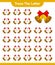 Trace the letter. Tracing letter alphabet with Christmas Bell. Educational children game, printable worksheet, vector illustration