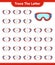 Trace the letter. Tracing letter alphabet with Goggle. Educational children game, printable worksheet, vector illustration