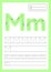 Trace letters worksheet a4 for kids preschool and school age.