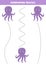Trace the lines with cute octopus. Game for kids