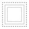 Tracing square shape lines element for preschool, kindergarten and Montessori kids prewriting and drawing activities