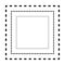 Tracing square shape lines element for preschool, kindergarten and Montessori kids prewriting and drawing activities