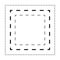 Tracing square shape lines element for preschool, kindergarten and Montessori kids prewriting and drawing activities