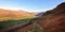 Track down to the green pasture of the Eskdale Valley