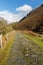 Track of the Elan Valley Railway, now a path.