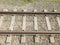 Track on Railway or Railroad. Top View Track Bed Train Construction at Noon with Gravel Subgrade as Formation Level.