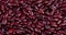 Track shot of raw red kidney beans texture pattern