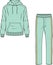 TRACK SUIT HOODIE AND JOGGERS SET FOR MEN AND BOYS SPORTS WEAR VECTOR