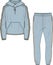 TRACK SUIT HOODIE AND JOGGERS SET FOR MEN AND BOYS SPORTS WEAR VECTOR