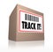 Track It Words Package Tracking Shipment Logistics