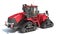 Tracked Articulated Farm Tractor 3D rendering on white background