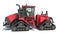 Tracked Articulated Farm Tractor 3D rendering on white background