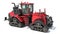 Tracked Articulated Farm Tractor 3D rendering on white background