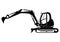 Tracked mini excavator. S