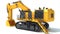 Tracked Mining Excavator heavy construction machinery 3D rendering