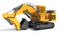 Tracked Mining Excavator Shovel heavy construction machinery 3D rendering