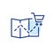 Tracking online store delivery. Pixel perfect, editable stroke line icon