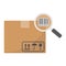 Tracking parcel flat icon, logistic and delivery