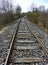 Tracks of an abandoned railway