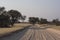 Tracks in a semi arid area